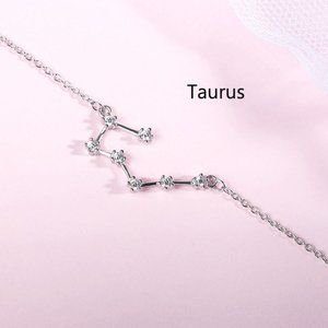 *NEW 925 Sterling Silver Zodiac Bracelet-Taurus